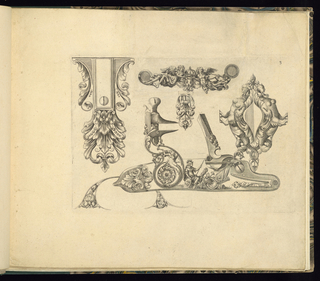 Print, Designs for Gun Parts and Ornament