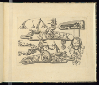 Print, Designs for Gun Parts and Ornament