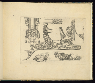 Print, Designs for Gun Parts and Ornament