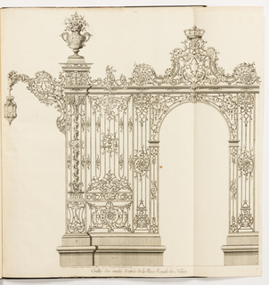 Print, Grilles des angles d'entrée de la Place Royale de Nancy