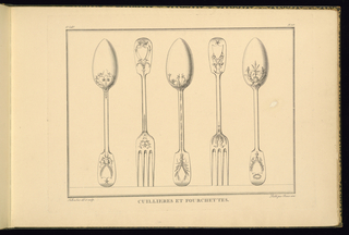 Print, CUILLIERES ET FOURCHETTES