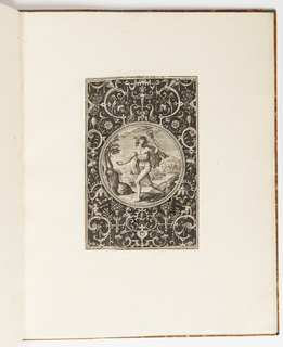 Print, Mercury, plate from a suite of 6 ornamental designs with the Judgement of Paris