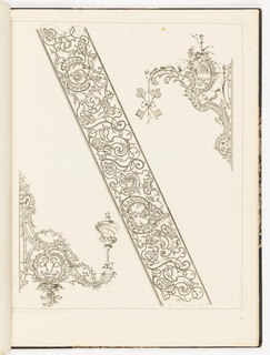 Print, Three Designs for Decorative Ironwork