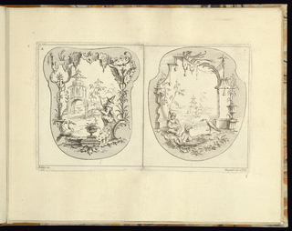 Print, Design for a Hand Fan (Left Plate)