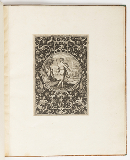 Print, Juno, plate from a suite of 6 ornamental designs with the Judgement of Paris