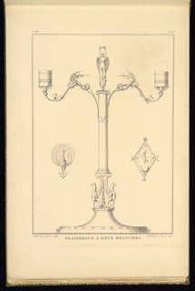 Print, FLAMBEAUX A DEUX BRANCHES