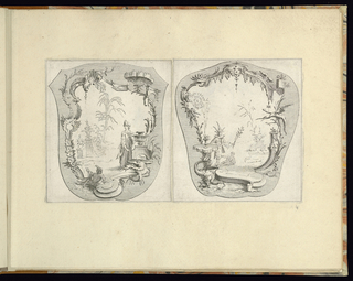 Print, Design for a Hand Fan (Left Plate)