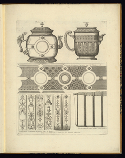 Print, Ornament Designs for use on Teapots and Bowls