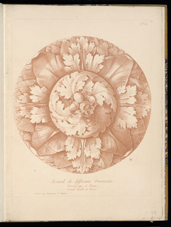 Print, Ornamental Rosette Design