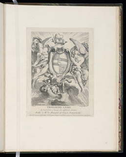Print, TROISIEME LIVRE de fragments à l’usage des différents Artistes, DÉDIÉ à Mr. Le Marquis de Voyer, Dargenson.