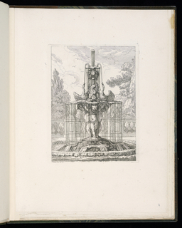 Print, Garden Fountain
