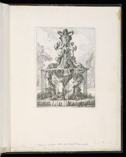 Print, Garden Fountain