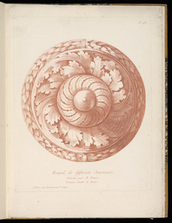 Print, Ornamental Rosette Design