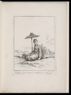 Print, NIKOU femme Bonze ou Religieuse Chinoise