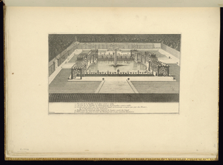 Bound Print, Court Scene, Garden Dining
