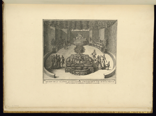 Bound Print, Dessein de la colation qui fut donné a monseigneur par Monsr. Le Prince