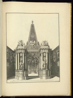 Bound Print, Representation du Portique Elevé devant la Porte du Coeur pour entrer dans le Camp de la Douleur