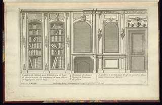 Print, Designs for an Interior Wall Elevation