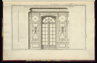 Print, Design for an Interior Wall Elevation