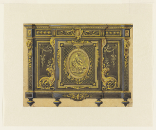 Drawing, Design of a Cabinet in the Louis XVI Style