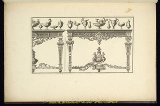 Print, Table Design with Vases