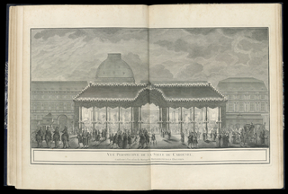 Bound Print, VUË PERSPECTIVE DE LA SALLE DU CAROUSEL