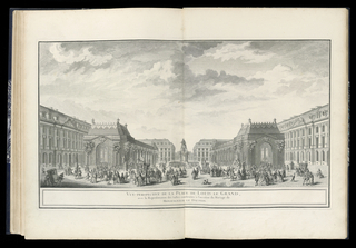 Bound Print, VUE-PERSPECTIVE DE LA PLACE DE LOUIS LE GRAND