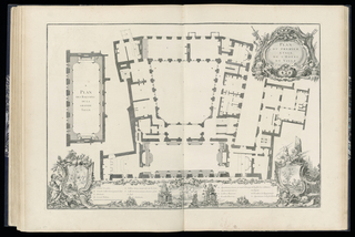 Bound Print, Plan of the Balconies and Ground Floor of the Hôtel de Ville