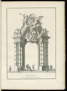 Bound Print, FRONTISPICE de la Salle de la Place Dauphine.