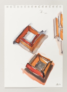 Drawing, Design for Roofs Brooch