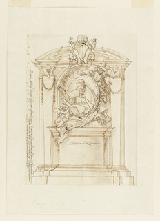 Drawing, Design for a monument