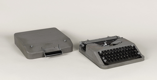 Hermes Rocket Portable Typewriter And Case