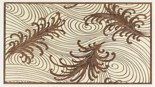 Stencil, Ferns and Swirls