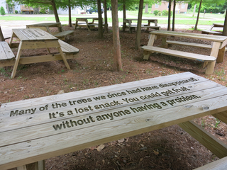 Fallen Fruit Public Picnic Tables