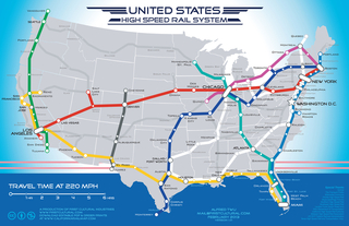 High Speed Rail Map and Board Game