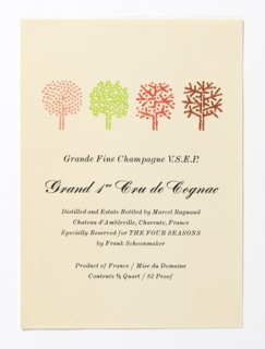 Label, The Four Seasons Restaurant