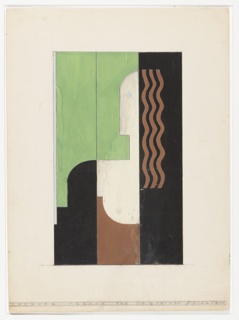 Drawing, Design for the Lysistrata Screen, Gilbert Seldes Apartment, 10 Henderson Place, New York, NY