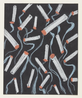 Drawing, Design for Textile: "Party Ashtray"
