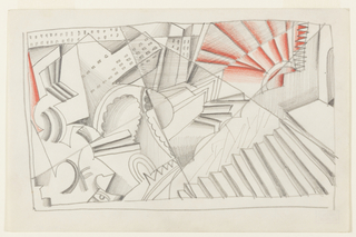 Drawing, Abstract Cityscape