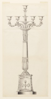 Drawing, Design for a Candlestick