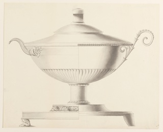 Drawing, Design for a Tureen with Alternate Suggestions