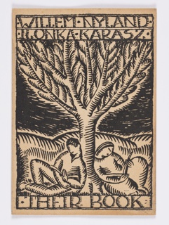 Bookplate, Their Book, Willem Nyland and Ilonka Karasz