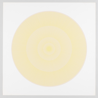 Print, Butter Yellow Over Beige, Plate 13, "Color/Moire" Portfolio