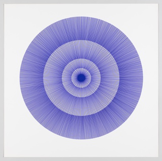 Print, "blue lines", Plate 15, "Color/Moire" Portfolio