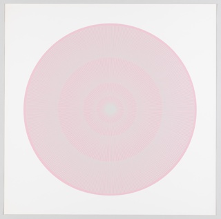 Print, "putty over pink", Plate 3, "Color/Moire" Portfolio