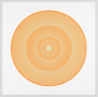 Print, Light Yellow Over Orange, Plate 12, "Color/Moire" Portfolio