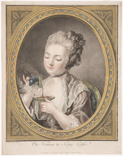 Print, The Woman Taking Coffee