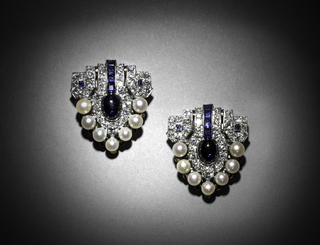 Pair Of Dress Clips/Brooch