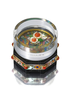 Clock, Lotus and Koi Pond