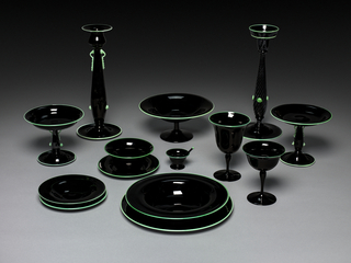 Pair Of Candelabra And A Single Place Setting